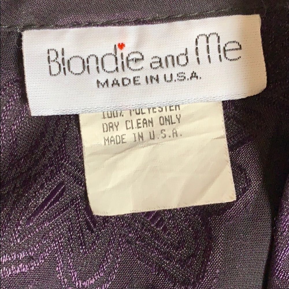 Blondie and Me Purple Lace Dress Size 9 Juniors - Picture 6 of 9